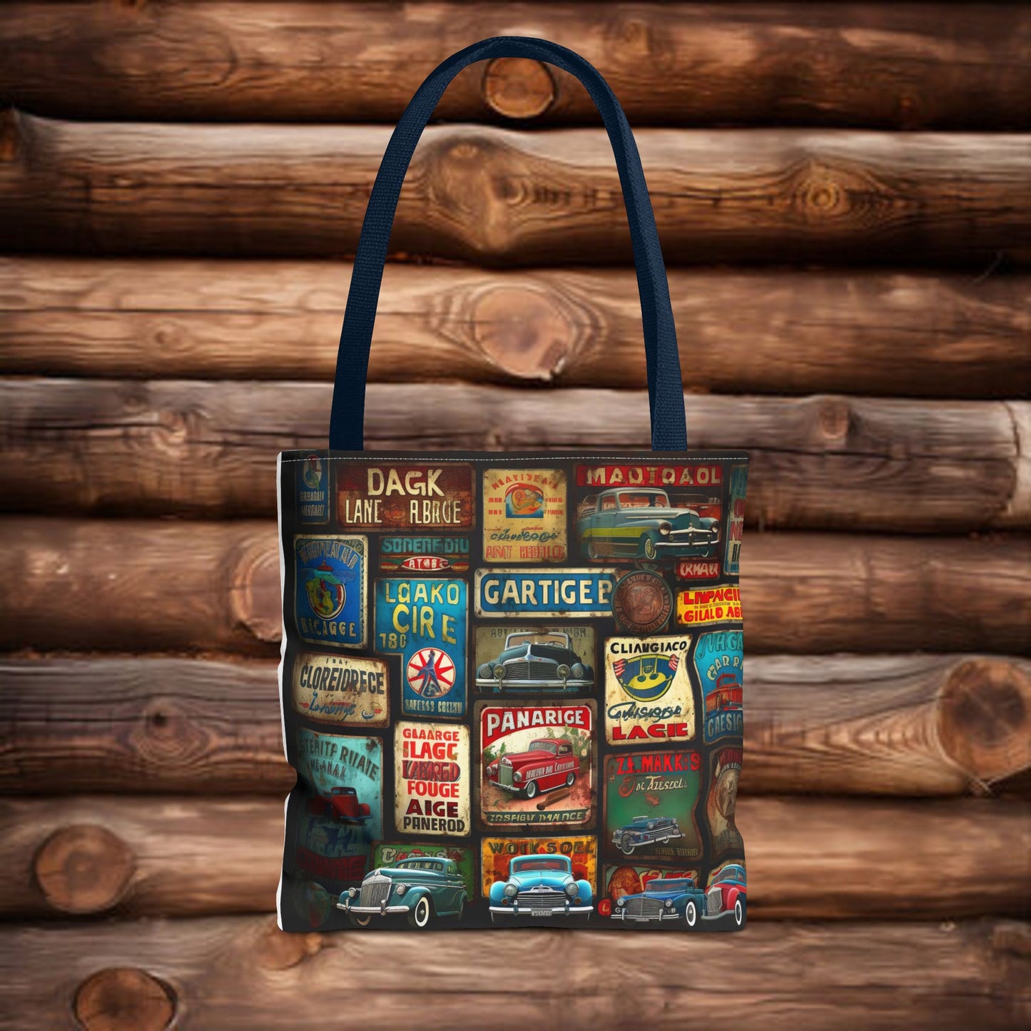 Retro car Tote Bag (AOP)