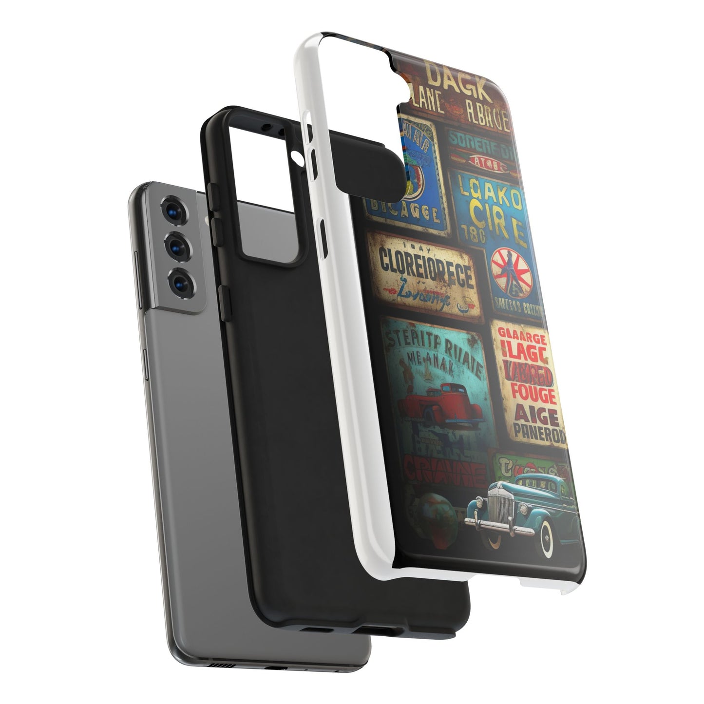 Retro car Tough Phone Cases