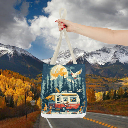 Camper fox Tote Bag (AOP)