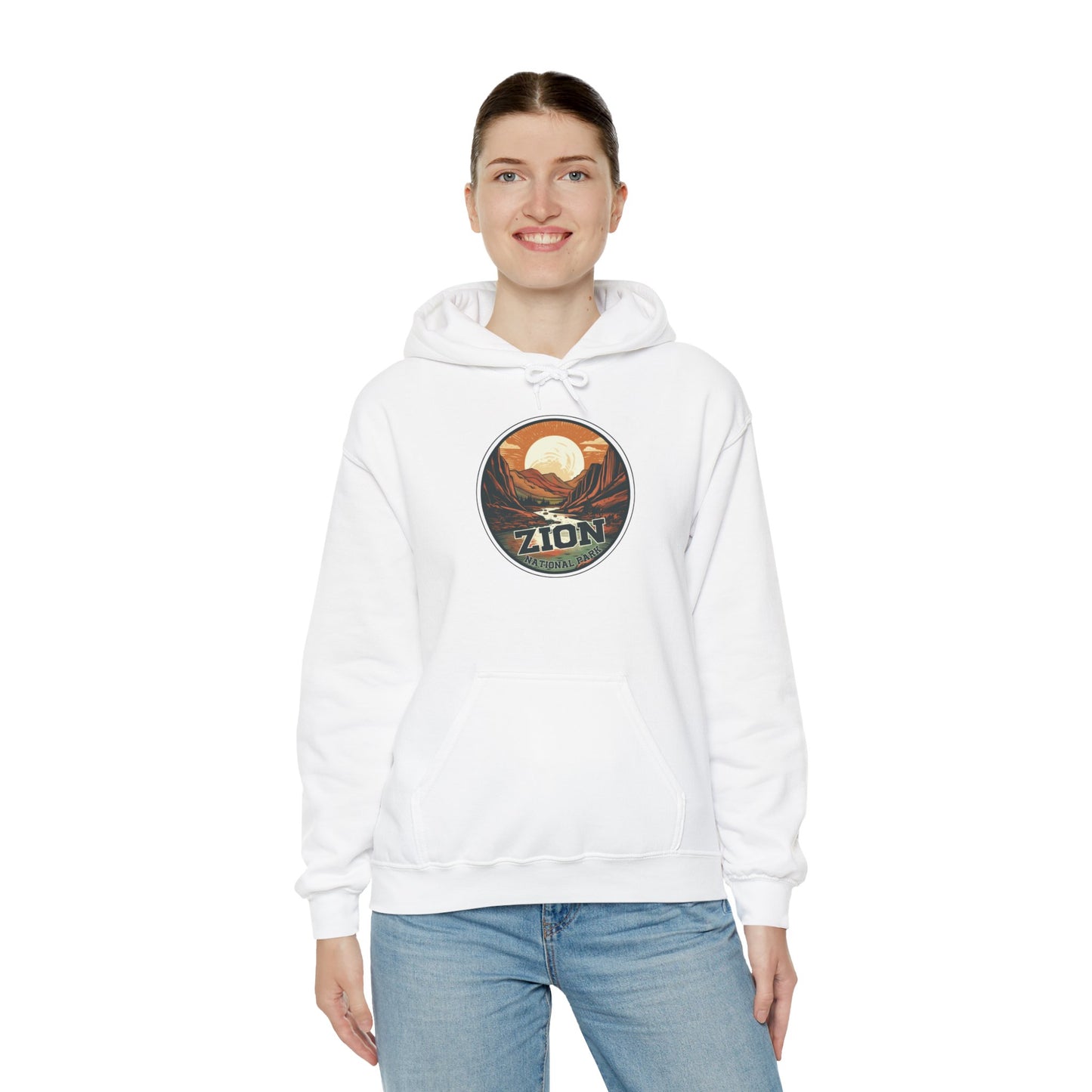 zion national park  ,Unisex Heavy Blend™ Hooded Sweatshirt