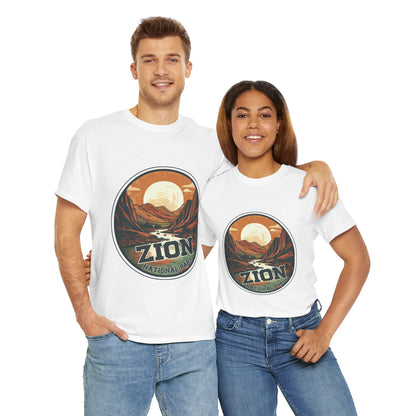 zion national park  Unisex Heavy Cotton Tee