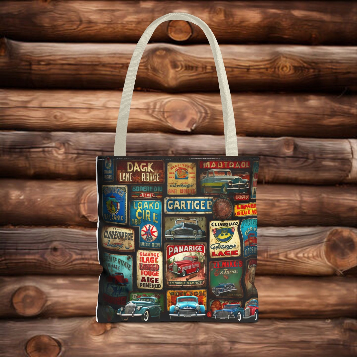 Retro car Tote Bag (AOP)