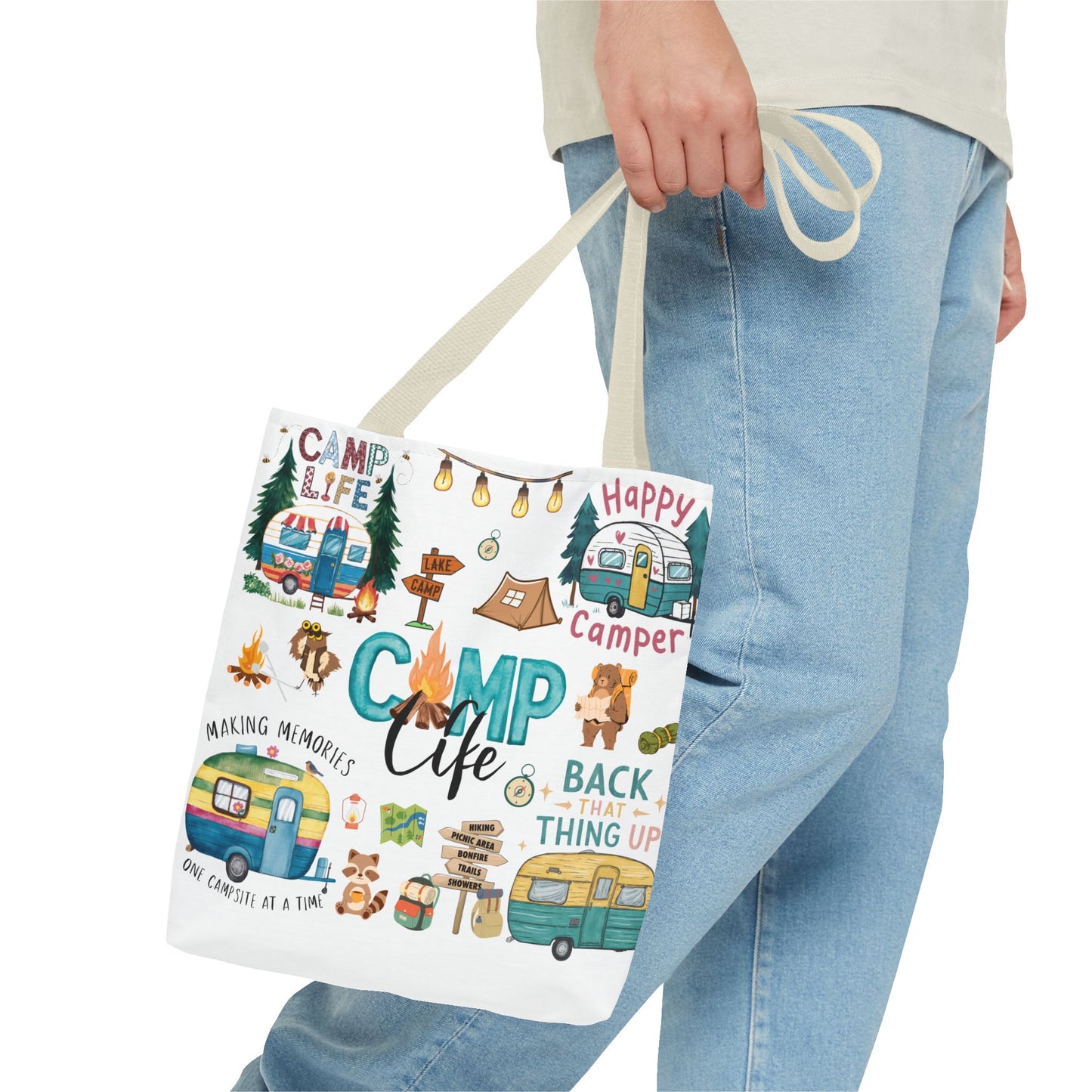 Camp life Tote Bag (AOP)