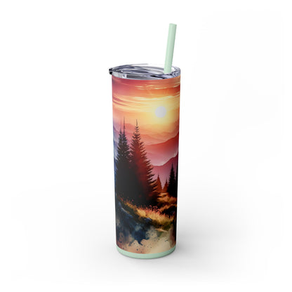 Sunset Tumbler with Straw, 20oz