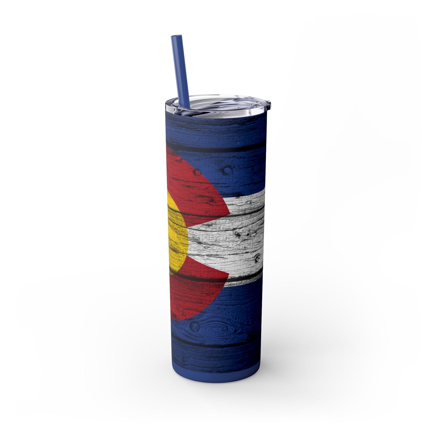 Colorado Skinny Tumbler with Straw, 20oz