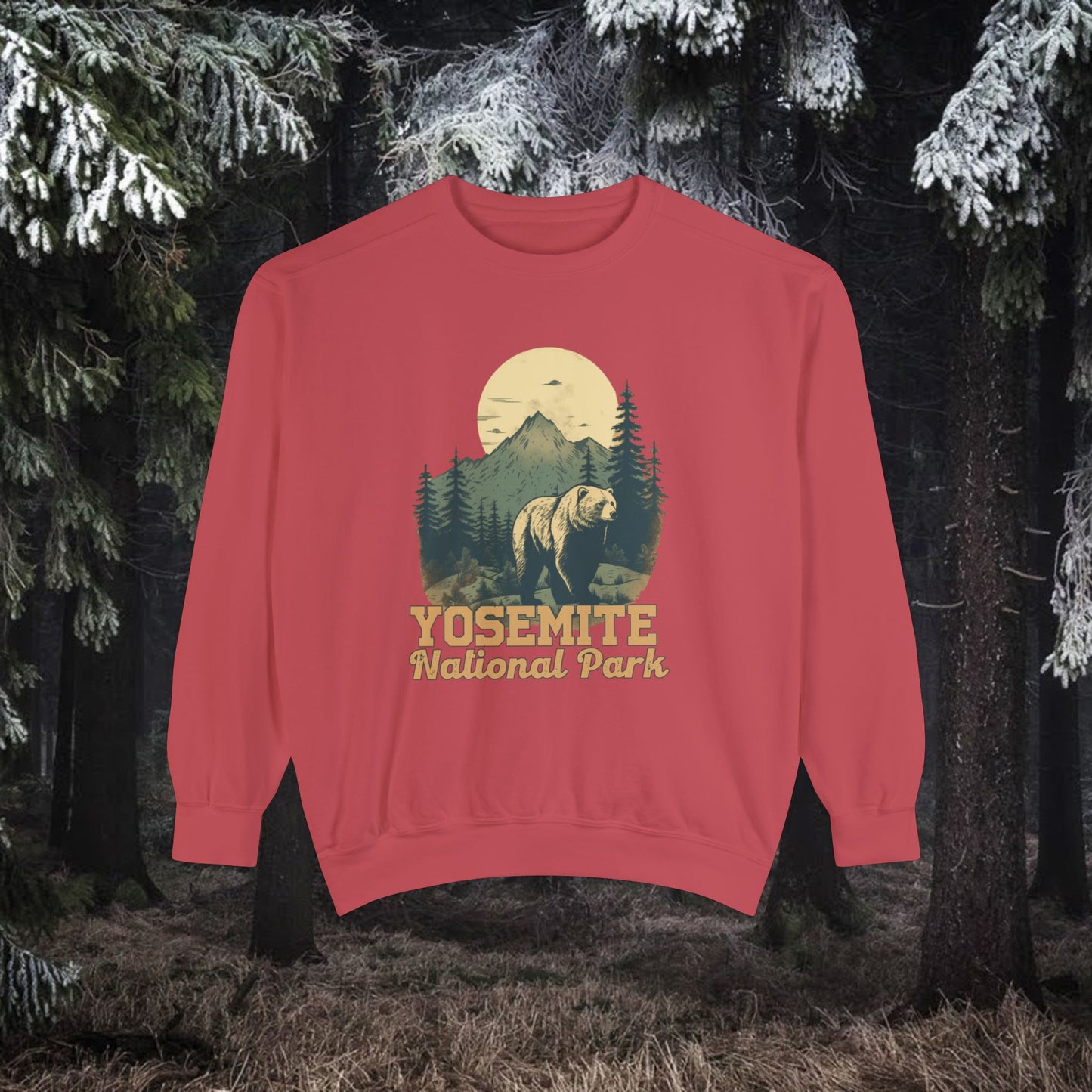 yosemite national park ,Unisex Garment-Dyed Sweatshirt