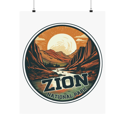 zion national park Matte Vertical Posters