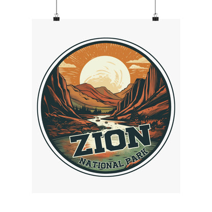 zion national park Matte Vertical Posters