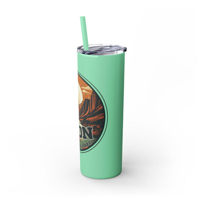 zion national park Tumbler with Straw, 20oz