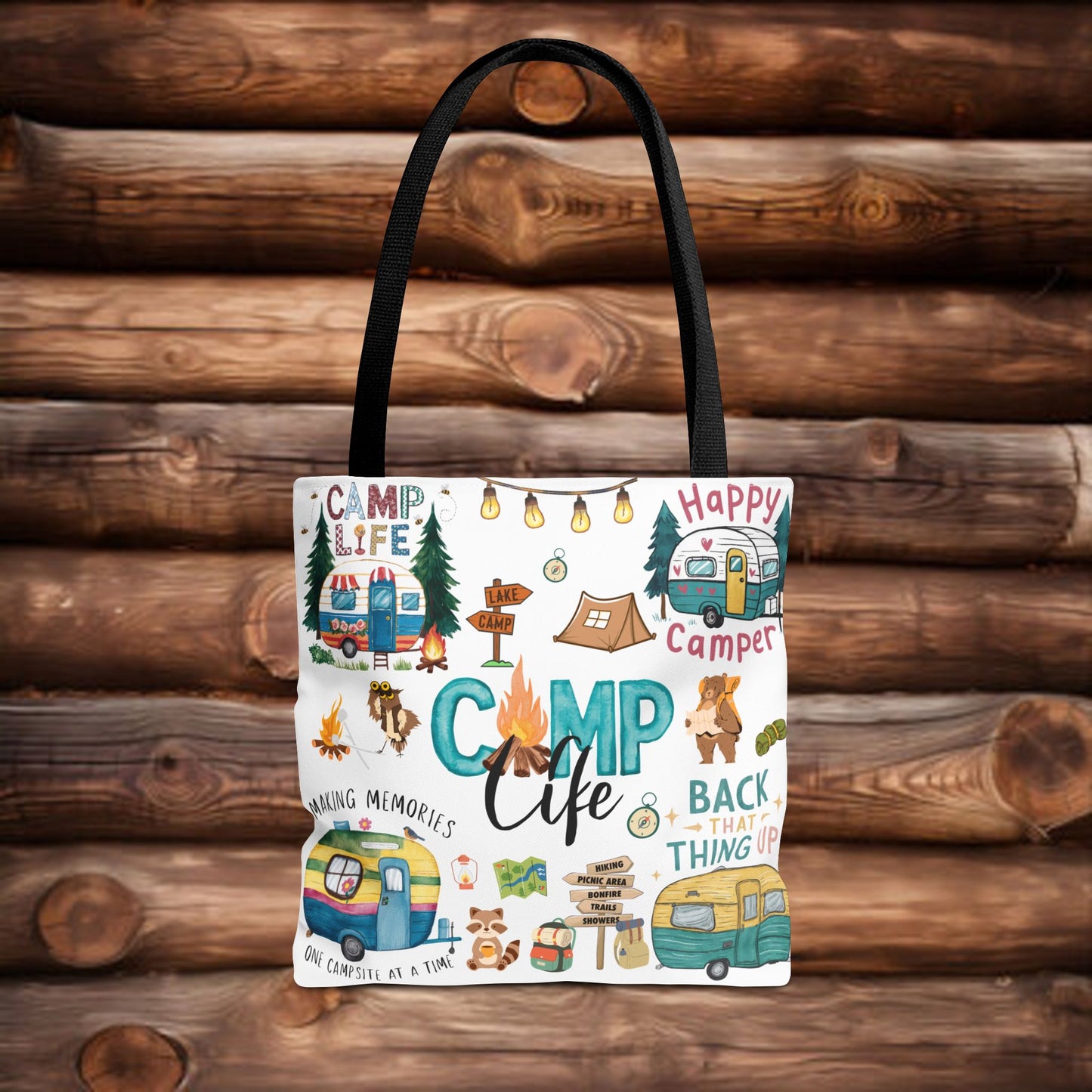 Camp life Tote Bag (AOP)