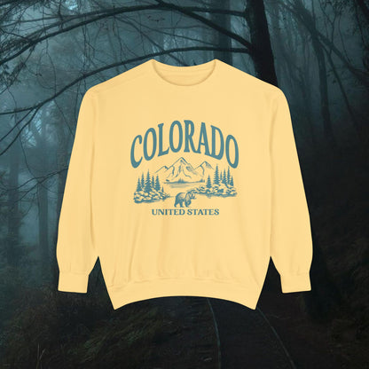 Colorado,Unisex Garment-Dyed Sweatshirt