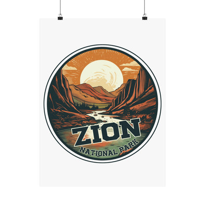 zion national park Matte Vertical Posters