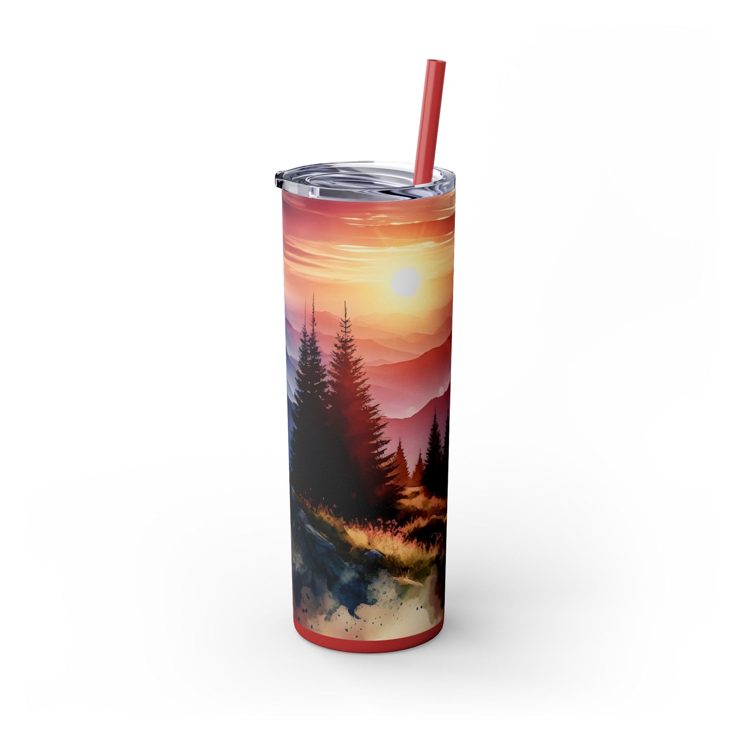 Sunset Tumbler with Straw, 20oz