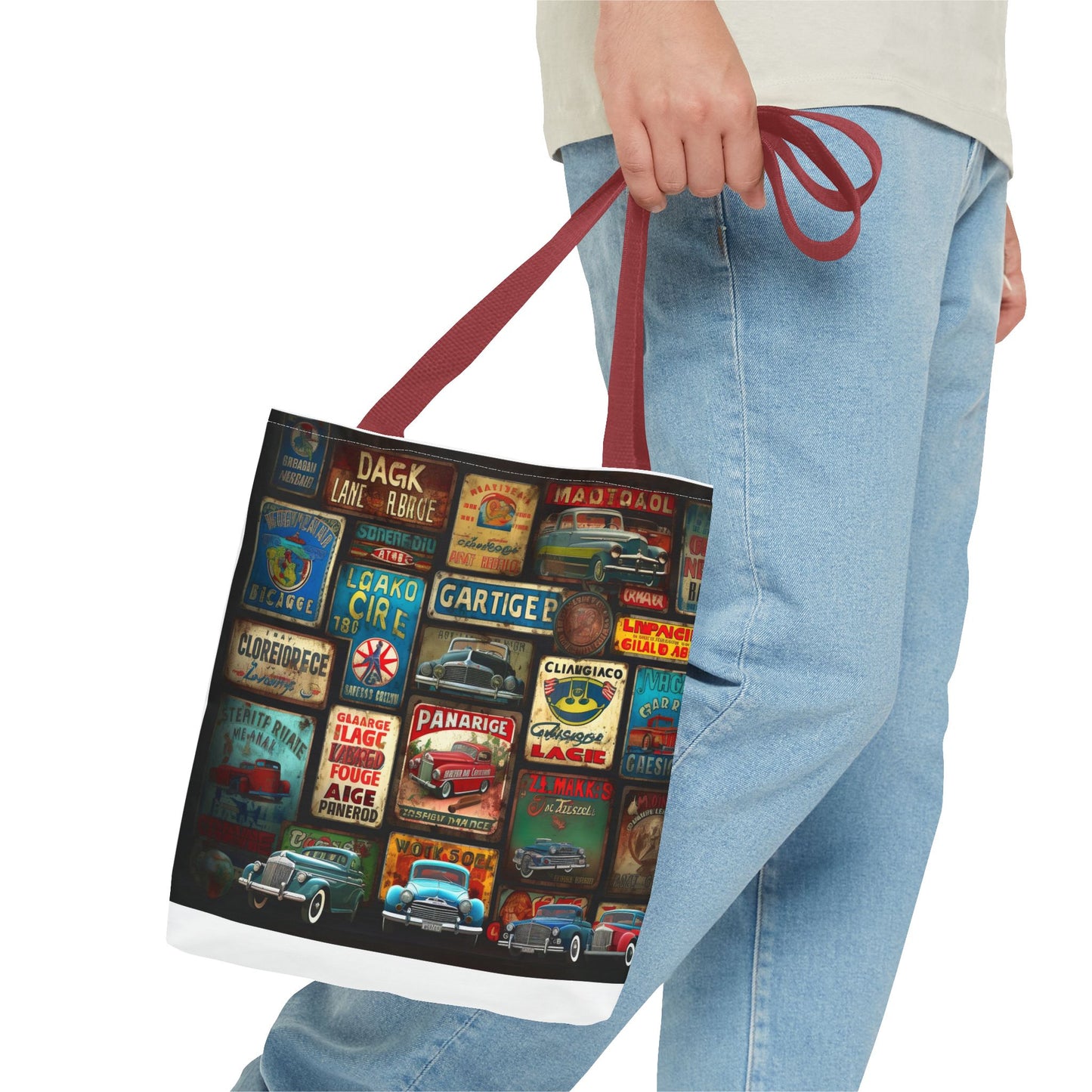 Retro car Tote Bag (AOP)