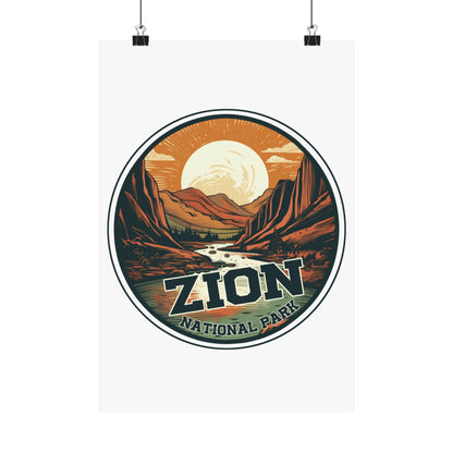 zion national park Matte Vertical Posters