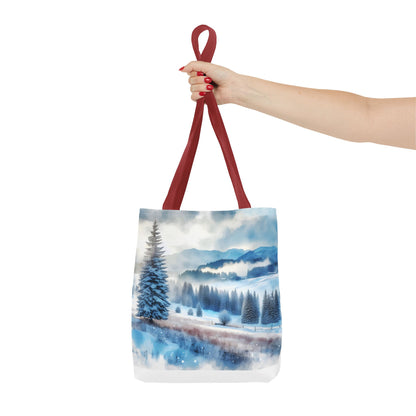 Snowy forest Tote Bag (AOP)