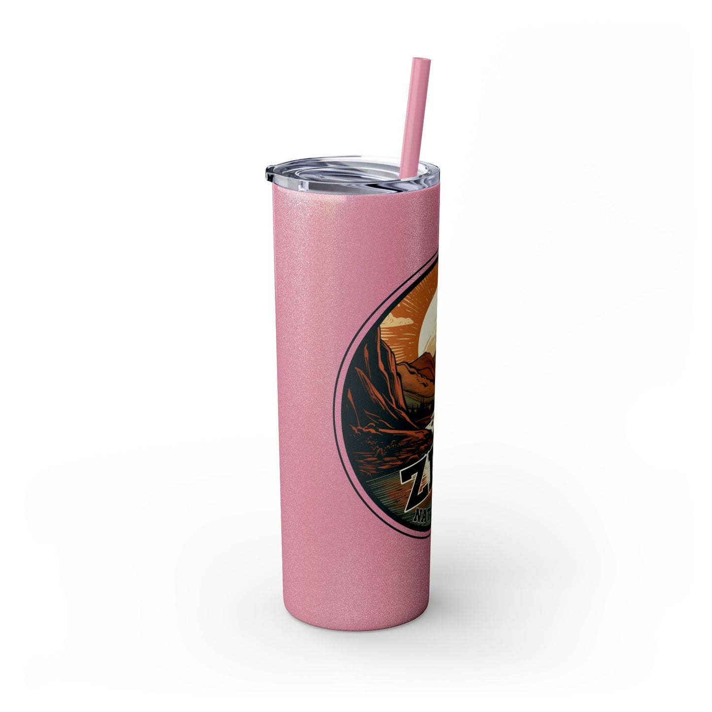 zion national park Tumbler with Straw, 20oz