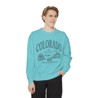 Colorado,Unisex Garment-Dyed Sweatshirt