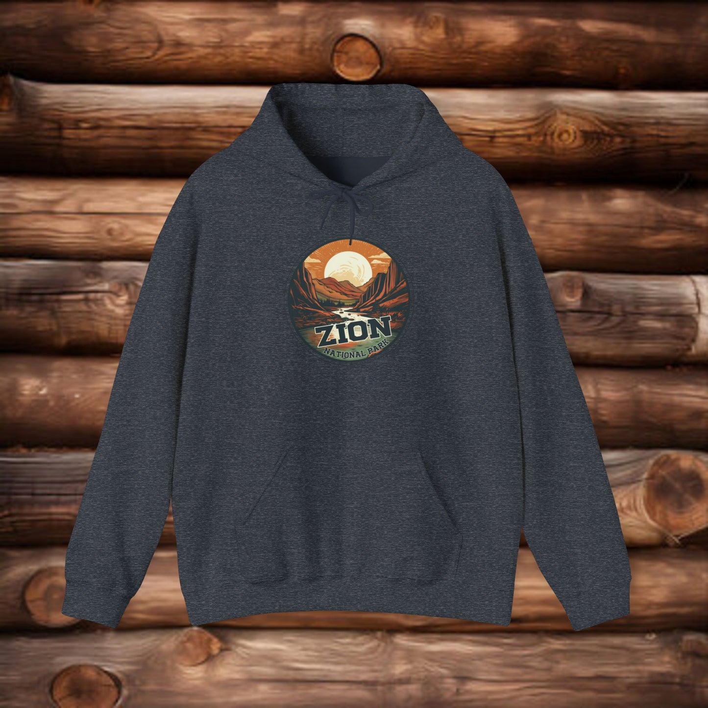 zion national park  ,Unisex Heavy Blend™ Hooded Sweatshirt