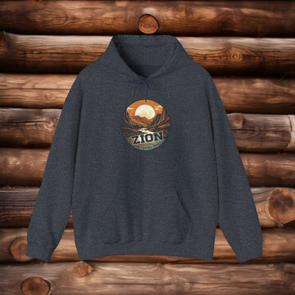 zion national park  ,Unisex Heavy Blend™ Hooded Sweatshirt