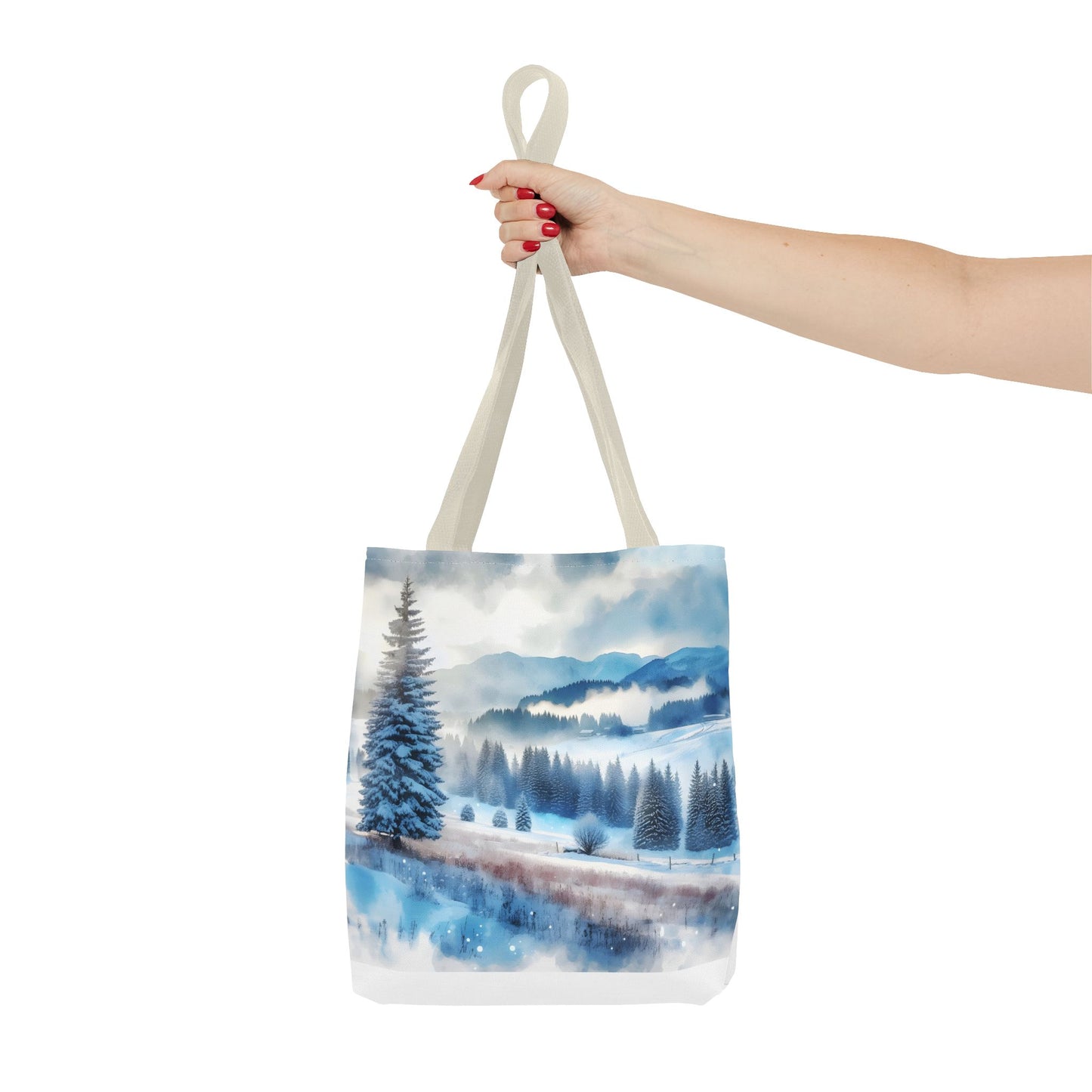 Snowy forest Tote Bag (AOP)