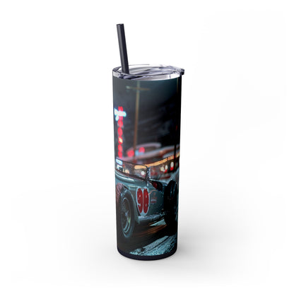 Retro hot rod car Skinny Tumbler with Straw, 20oz