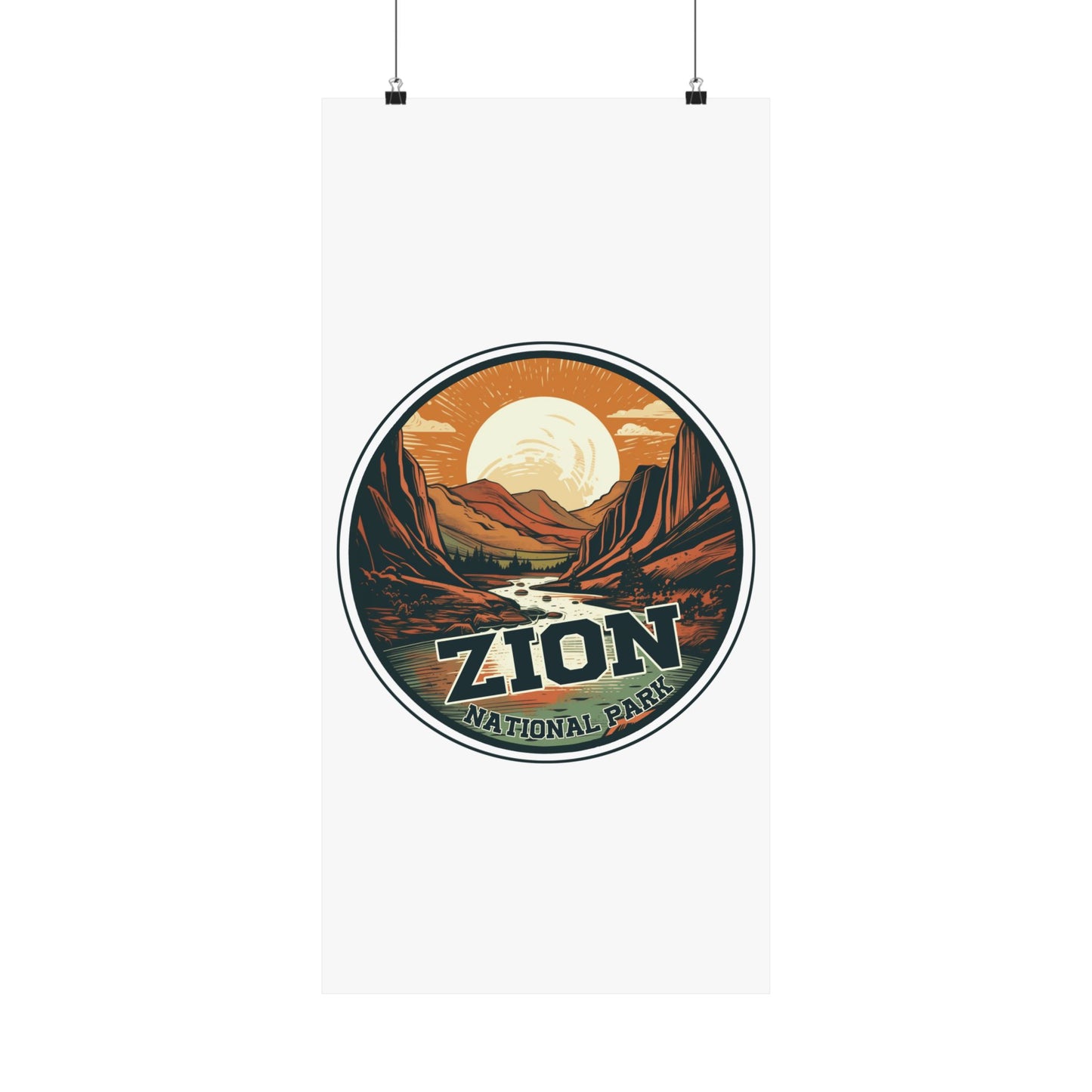 zion national park Matte Vertical Posters