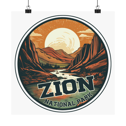 zion national park Matte Vertical Posters