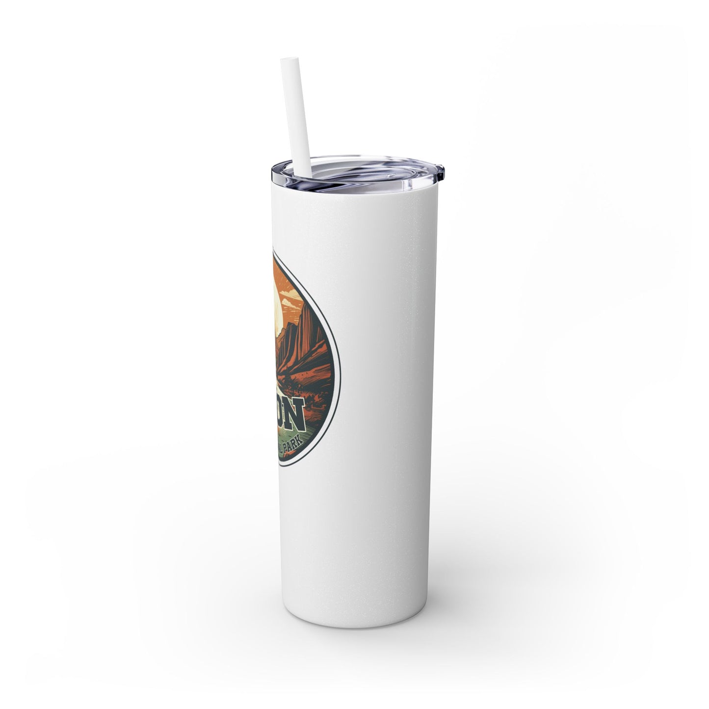 zion national park Tumbler with Straw, 20oz