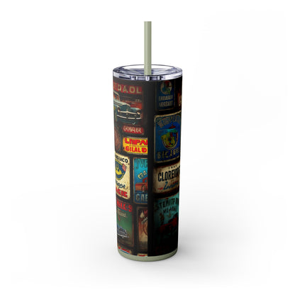 Copy of Retro car Skinny Tumbler with Straw, 20oz