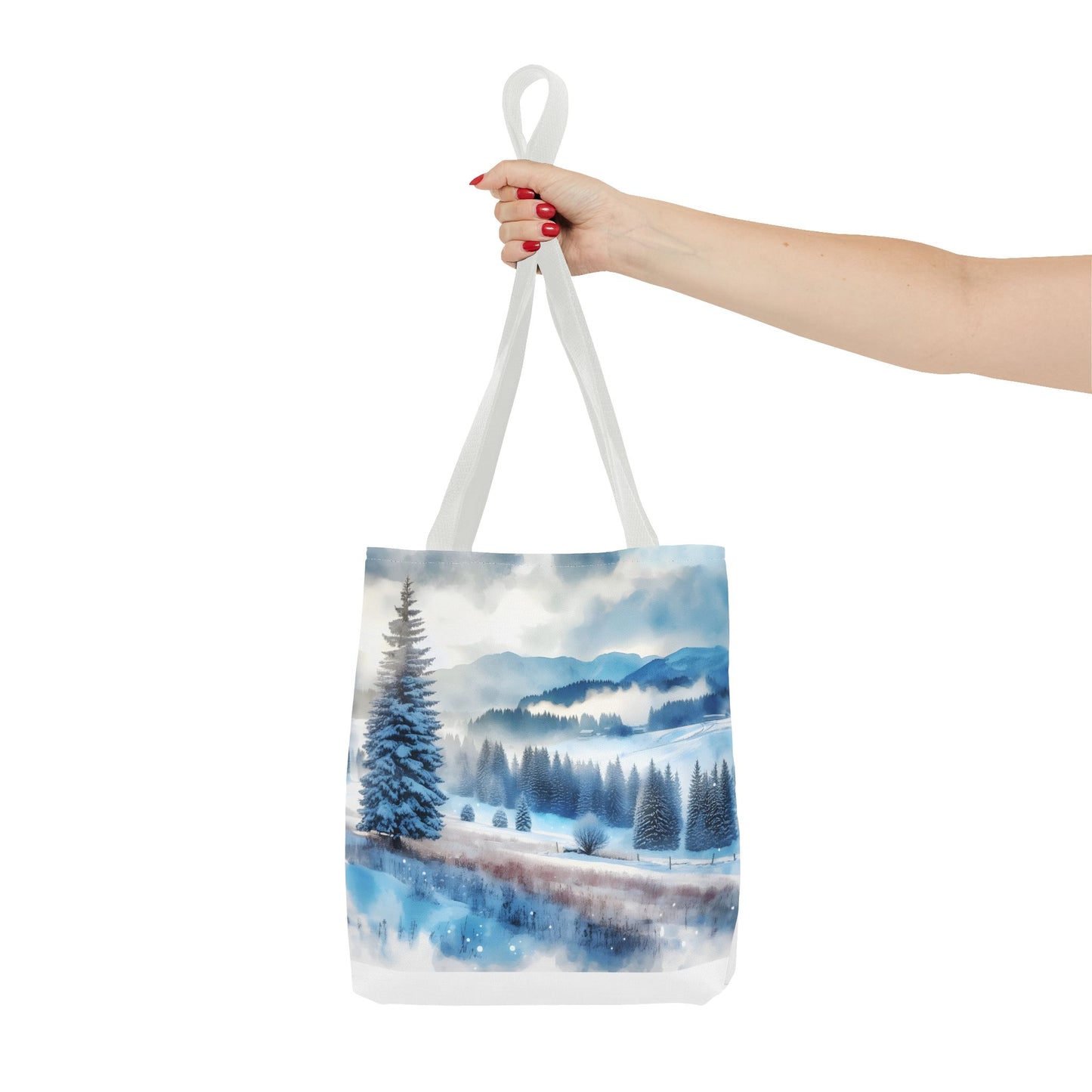 Snowy forest Tote Bag (AOP)