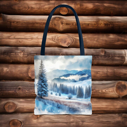 Snowy forest Tote Bag (AOP)