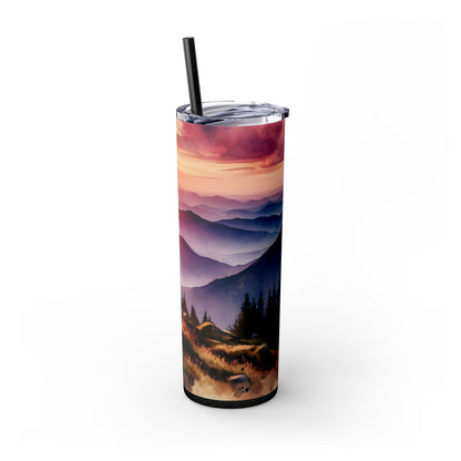 Sunset Tumbler with Straw, 20oz