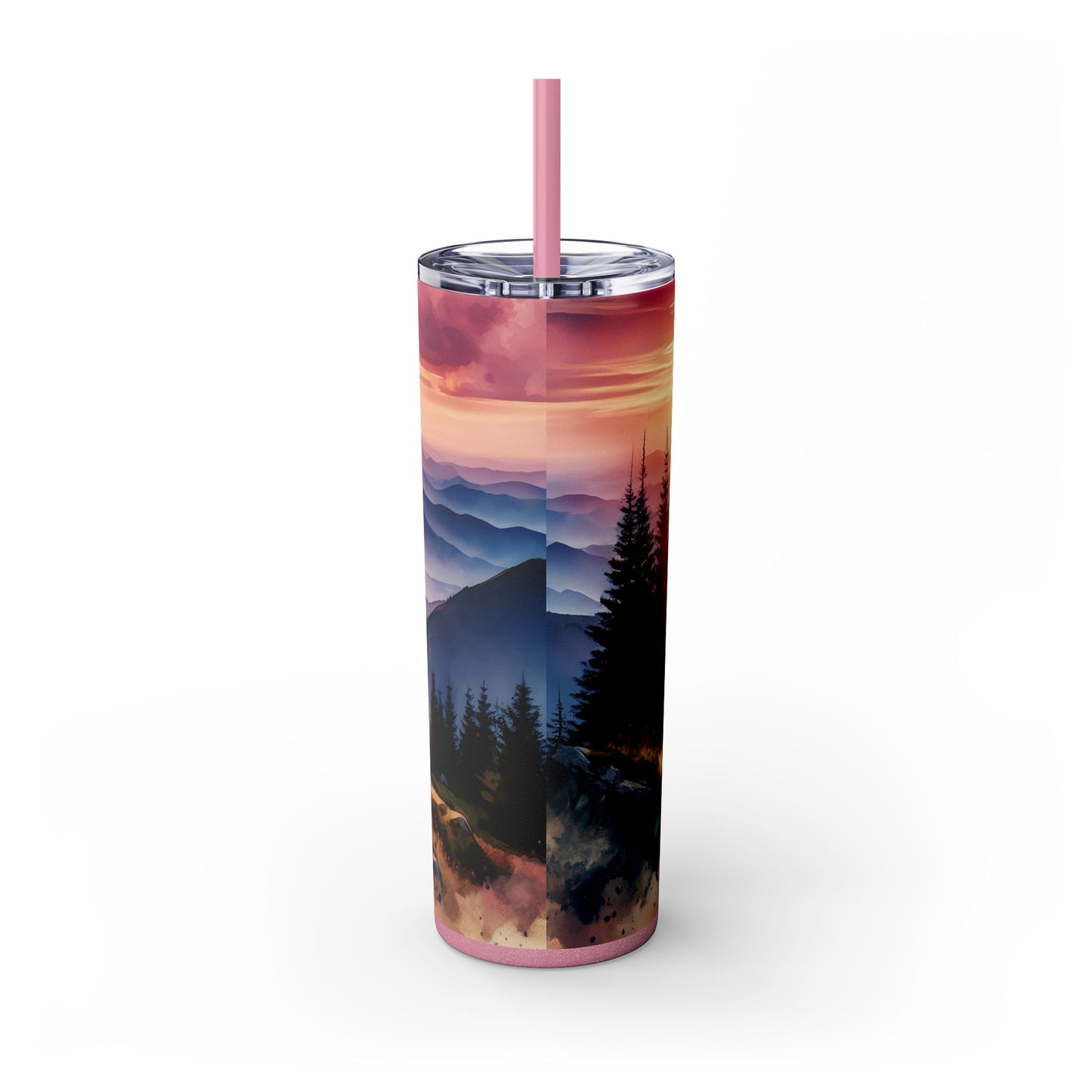 Sunset Tumbler with Straw, 20oz