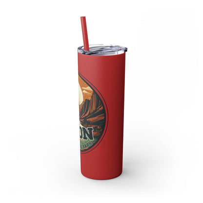 zion national park Tumbler with Straw, 20oz