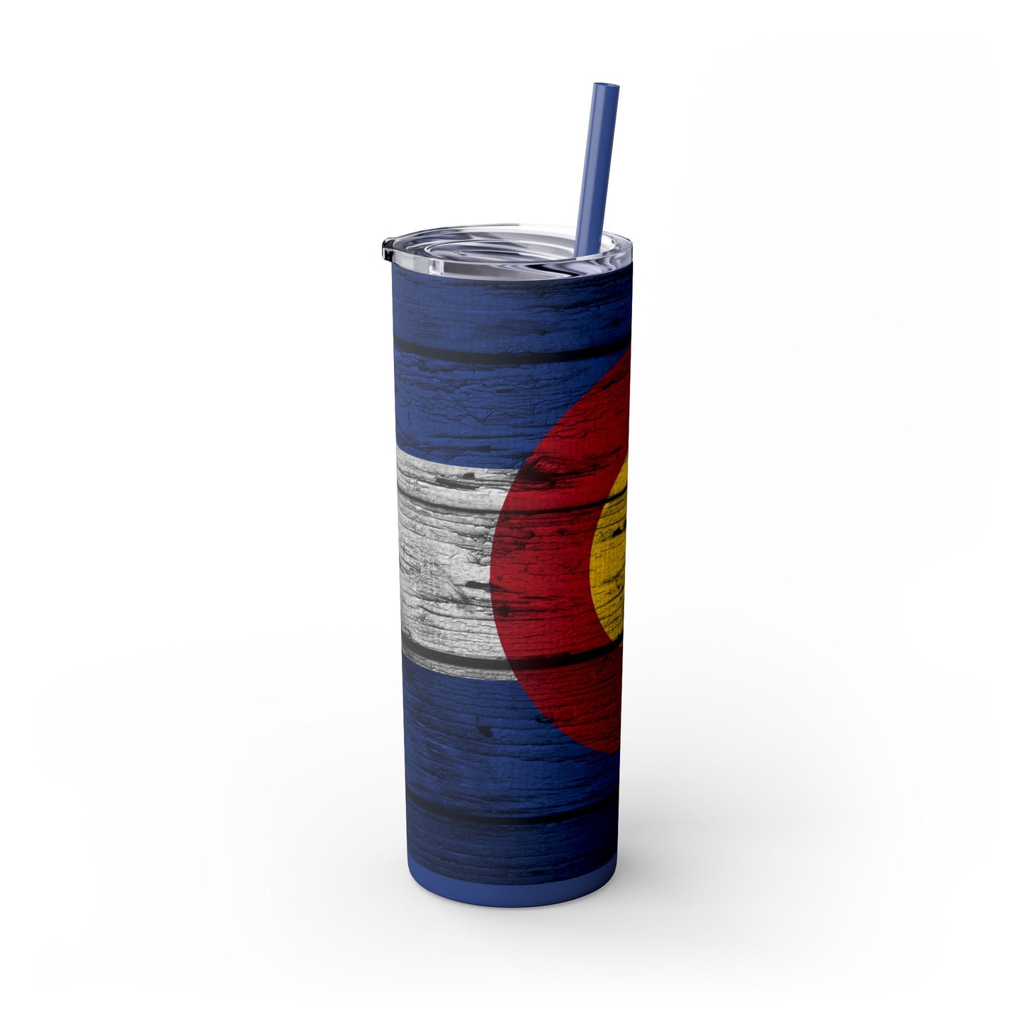 Colorado Skinny Tumbler with Straw, 20oz