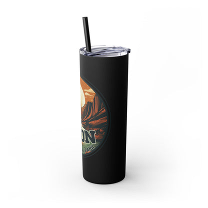 zion national park Tumbler with Straw, 20oz