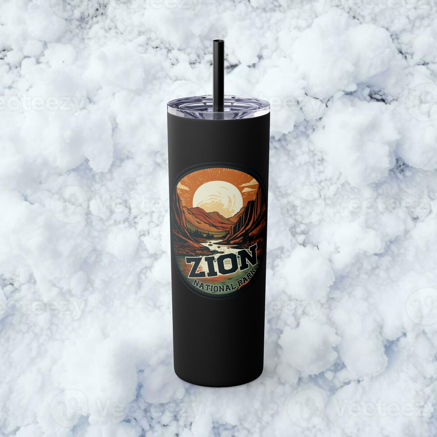 zion national park Tumbler with Straw, 20oz