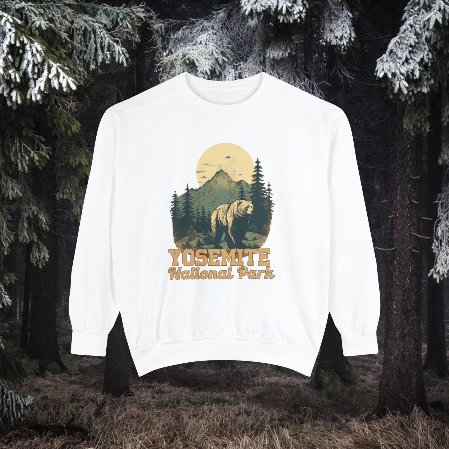 yosemite national park ,Unisex Garment-Dyed Sweatshirt