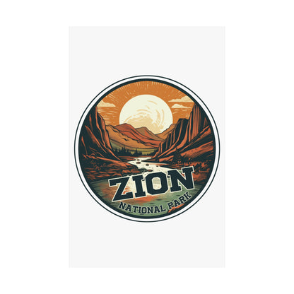 zion national park Matte Vertical Posters