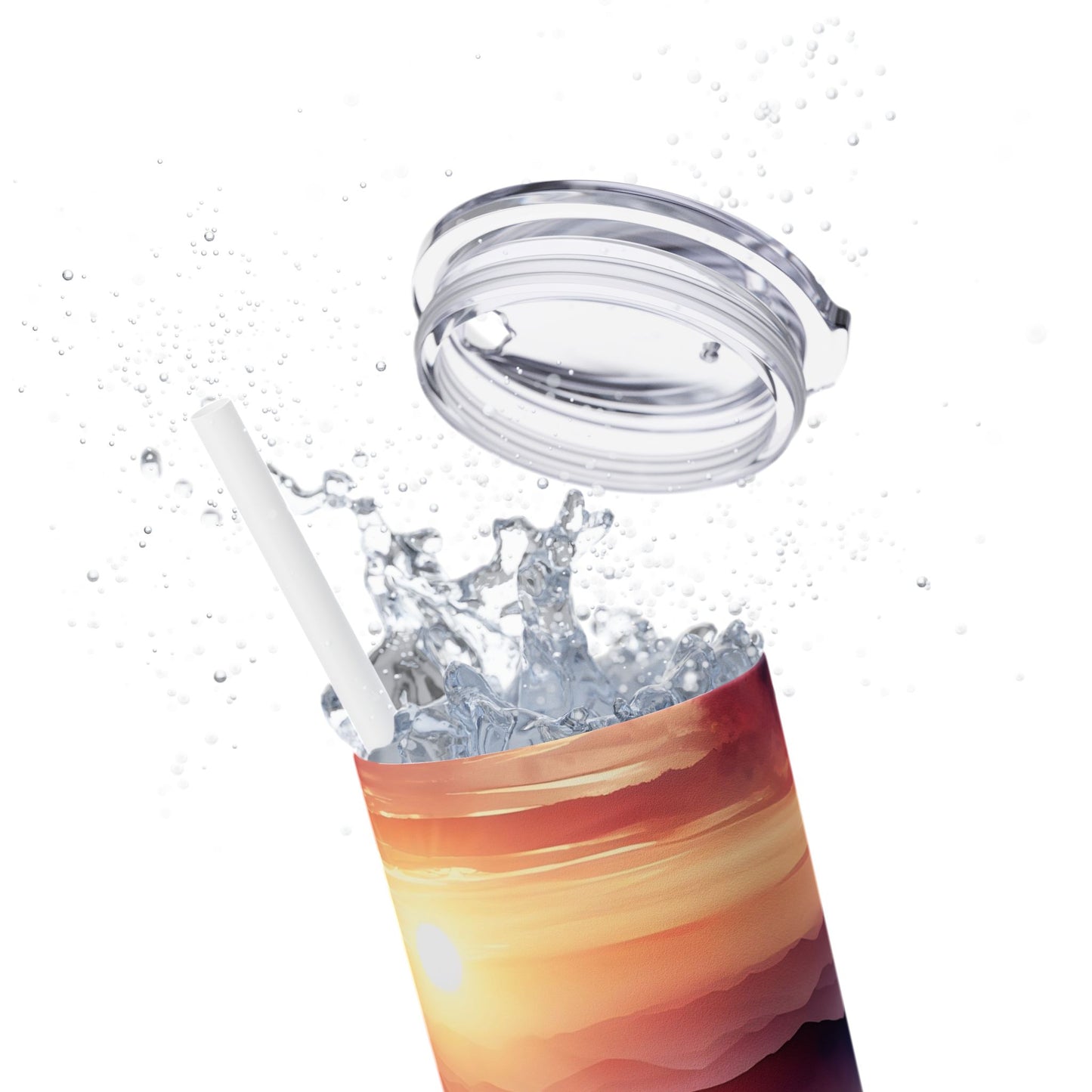 Sunset Tumbler with Straw, 20oz