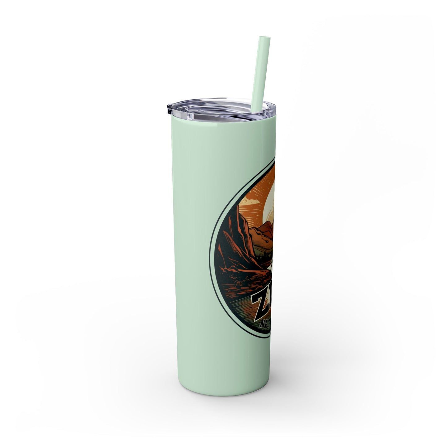 zion national park Tumbler with Straw, 20oz