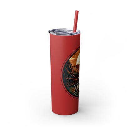 zion national park Tumbler with Straw, 20oz