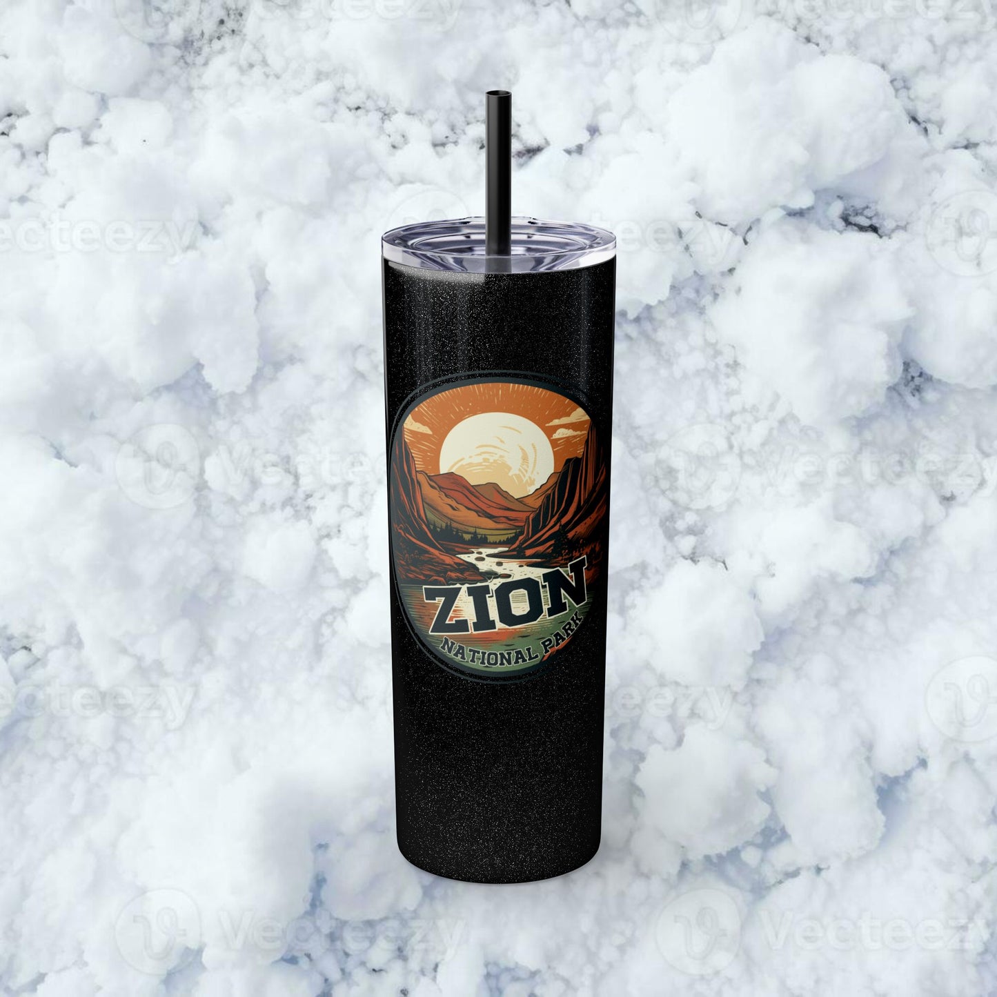 zion national park Tumbler with Straw, 20oz