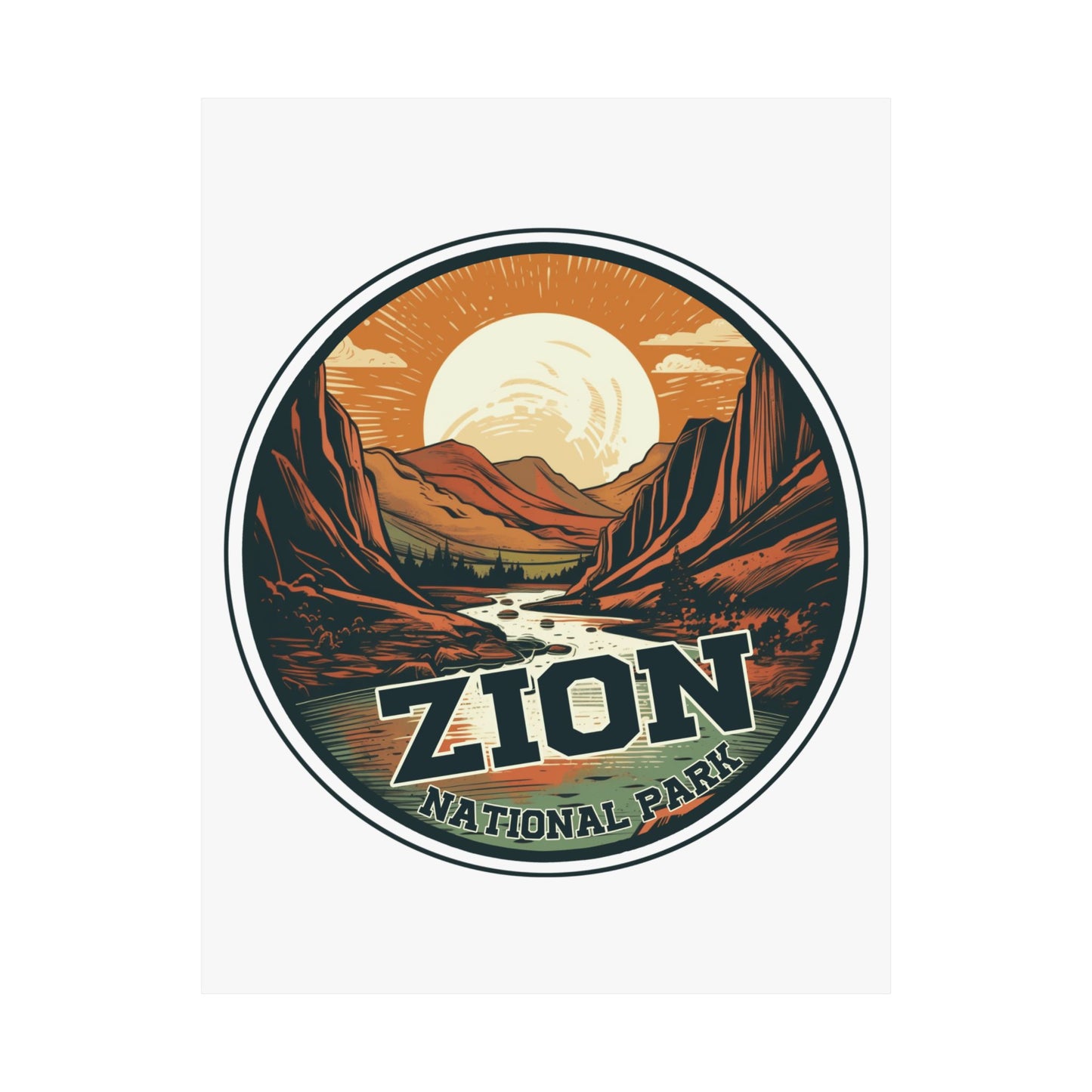 zion national park Matte Vertical Posters