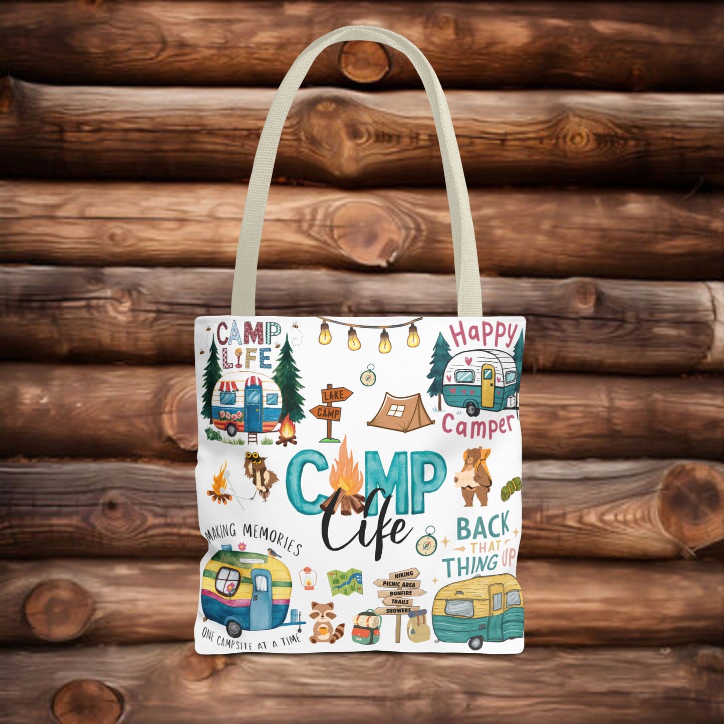 Camp life Tote Bag (AOP)