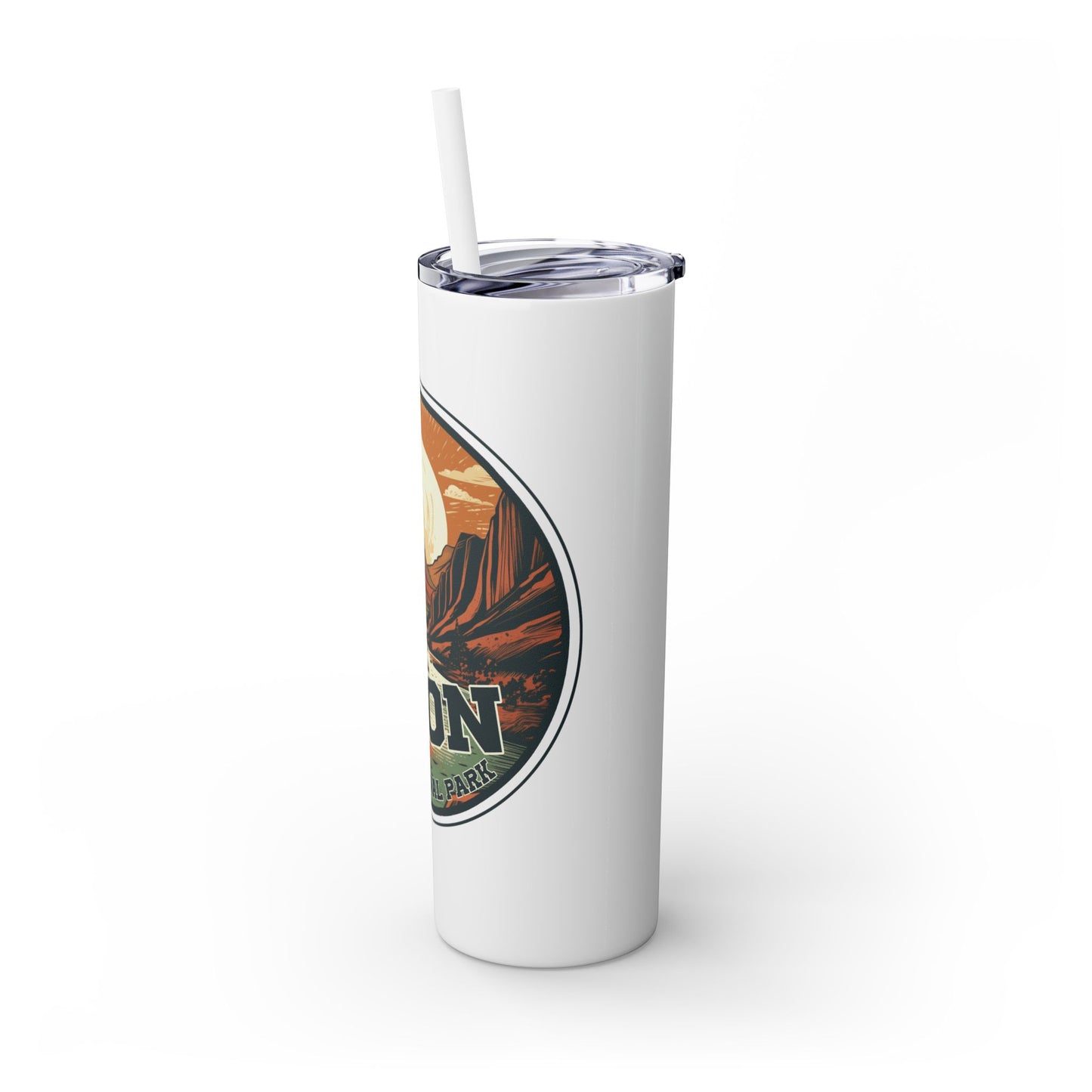 zion national park Tumbler with Straw, 20oz