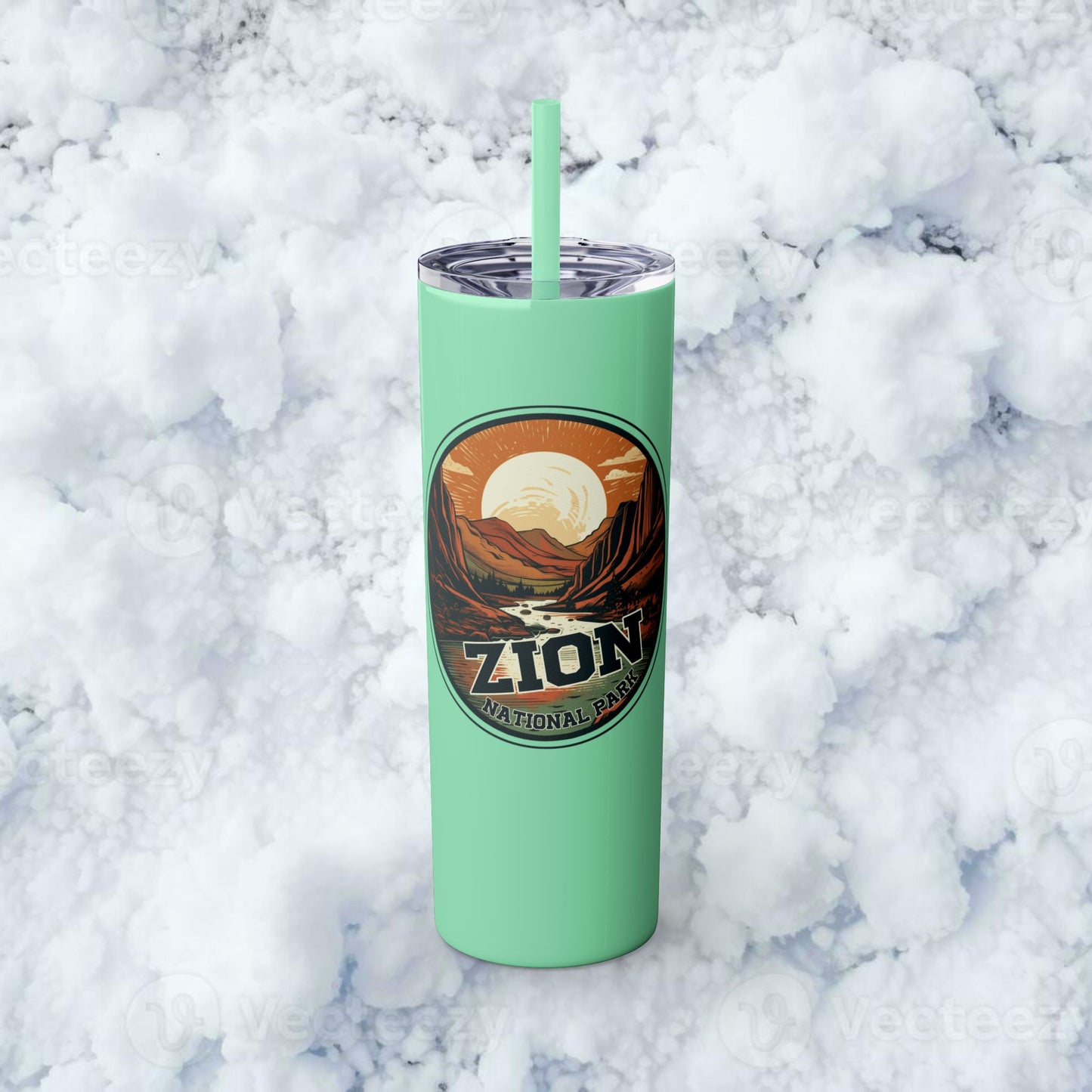 zion national park Tumbler with Straw, 20oz