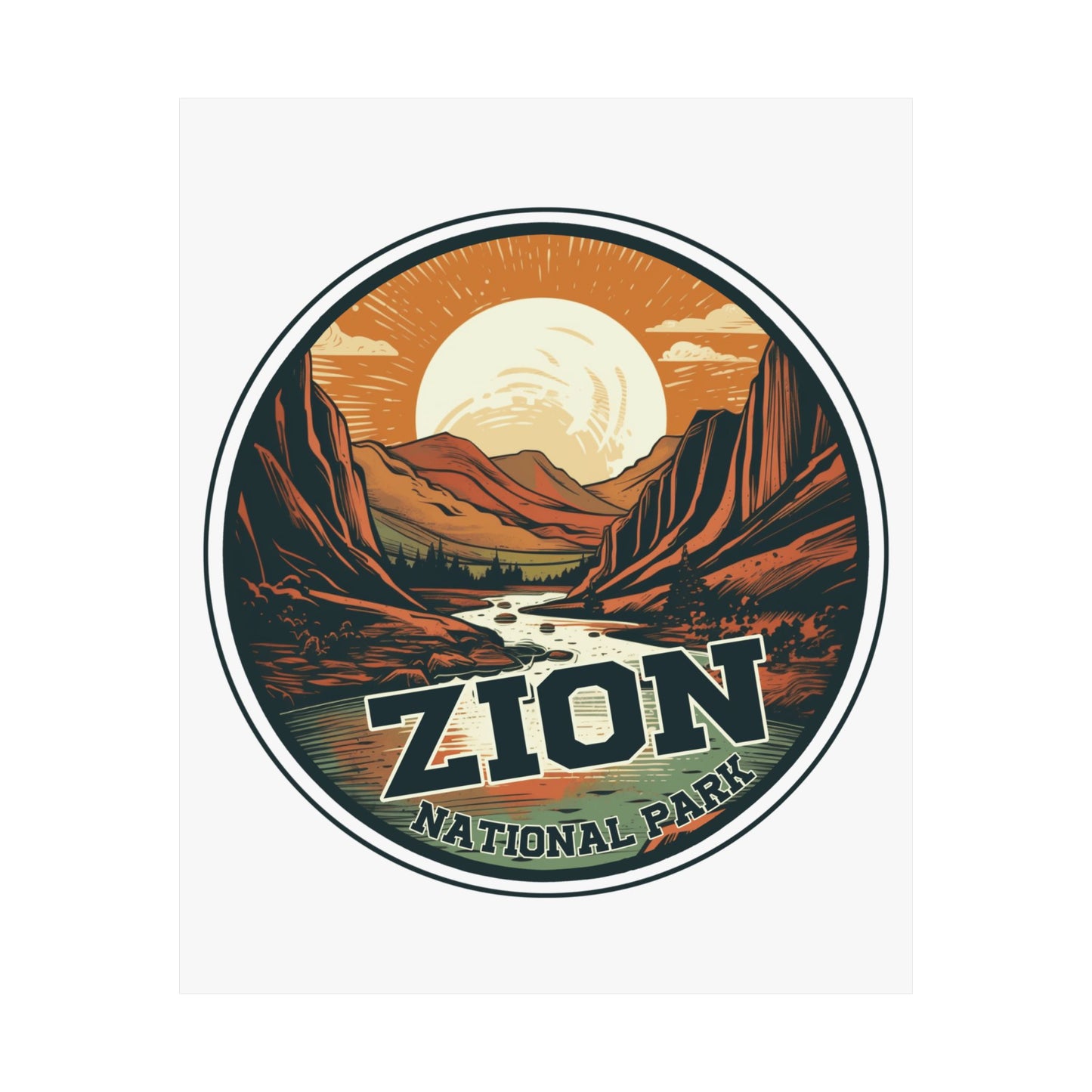 zion national park Matte Vertical Posters