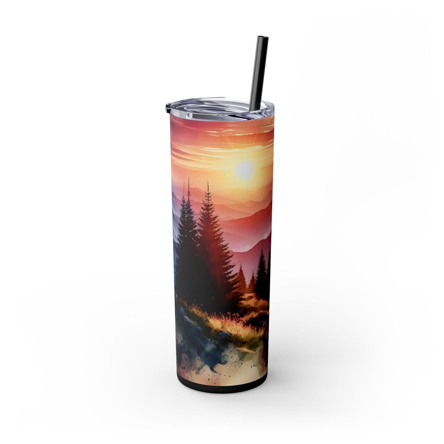 Sunset Tumbler with Straw, 20oz